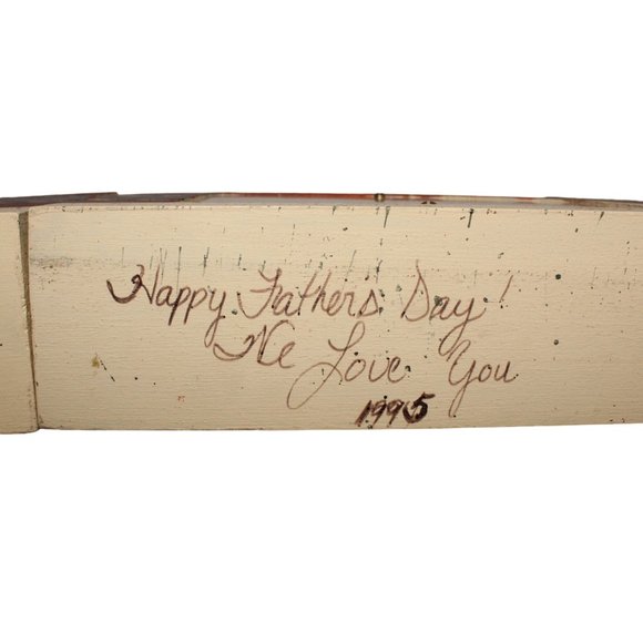 Vintage Handmade Hand Painted Mallard Duck Clear Sides Coin Money Piggy Bank - Picture 8 of 11